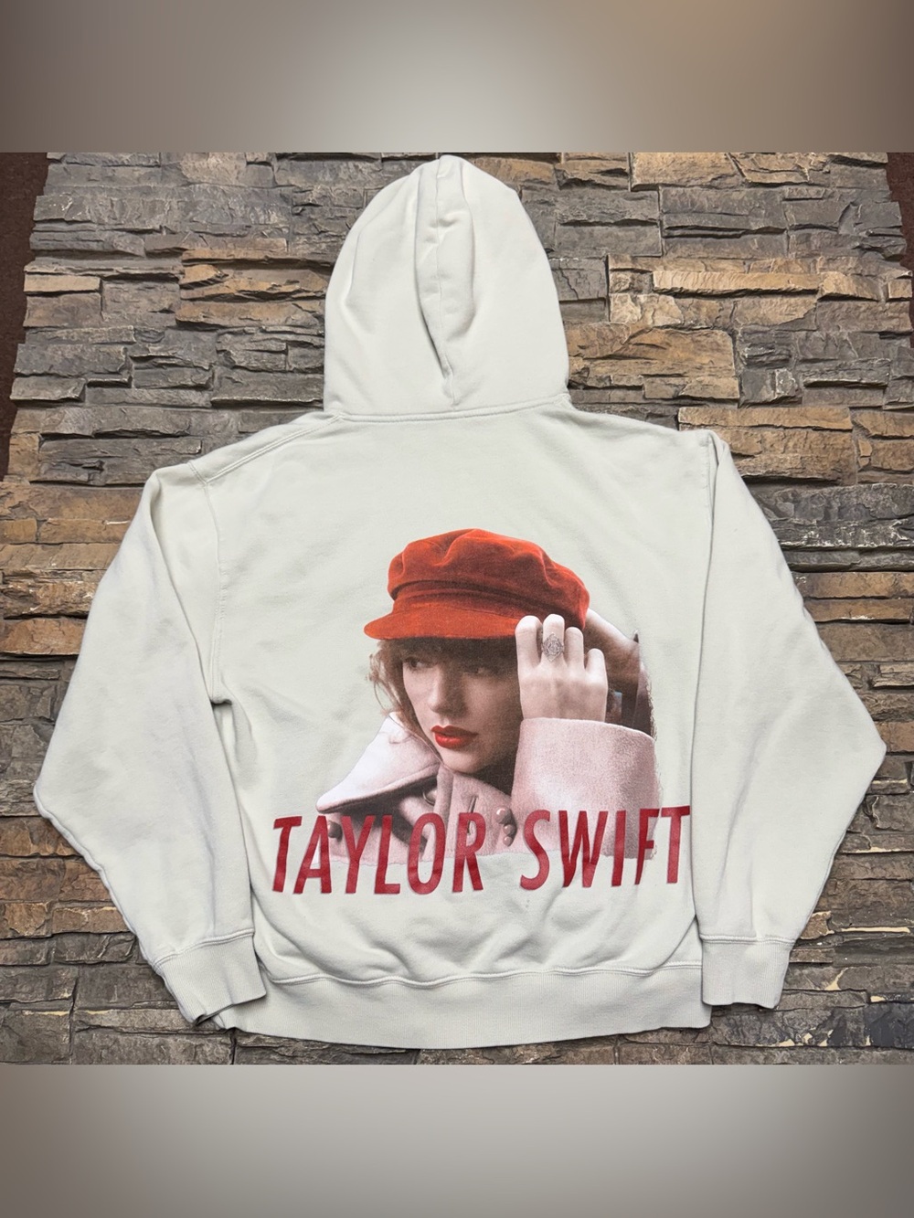Taylor Swift RED Taylor Version Hoodie Sweatshirt Women Large Original Authentic